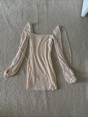 Lucy In The Sky Sequence Gold Dress